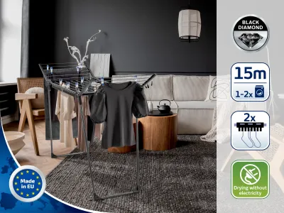 Tower Dryer Pegasus 150 Solid Slim black