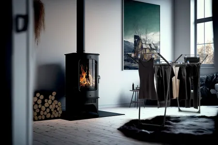 Tower Dryer Pegasus 150 Solid Slim black
