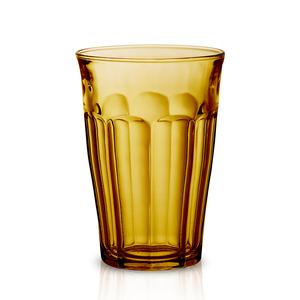 Picardie Hi Ball Tumbler Amber 360ml - Set 4