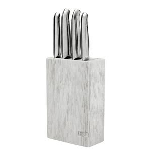Duality Knife Block Set Whitewashed