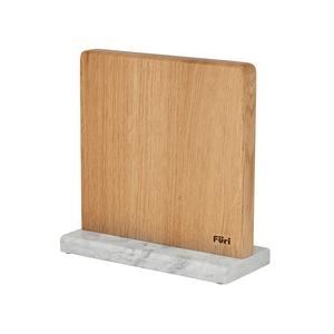 Magnetic Marble Base Block White & White oak