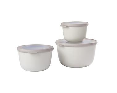 Cirqula Round 3 piece large set in Nordic White