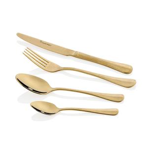 Baguette Champagne Gold Vintage Cutlery Set 16 Piece