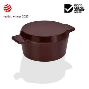French Oven Grill Duo Gloss Bordeaux 24cm