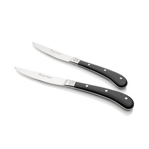 Pistol Grip Artisan Steak Knives Black 4 Piece Set