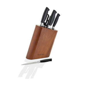 Slanted Oval Knife Block 6 Piece Set