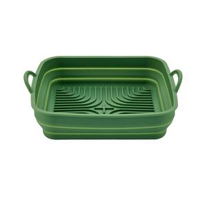 Silicone Air Fryer Square Collapsible Pan 20cm