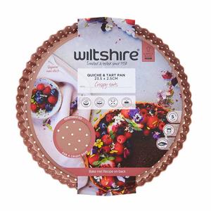 Rose Gold Perforated Round Quiche & Tart Pan 23.5cm