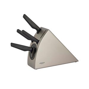 Pewter Radius Knife Block Set 5 Piece
