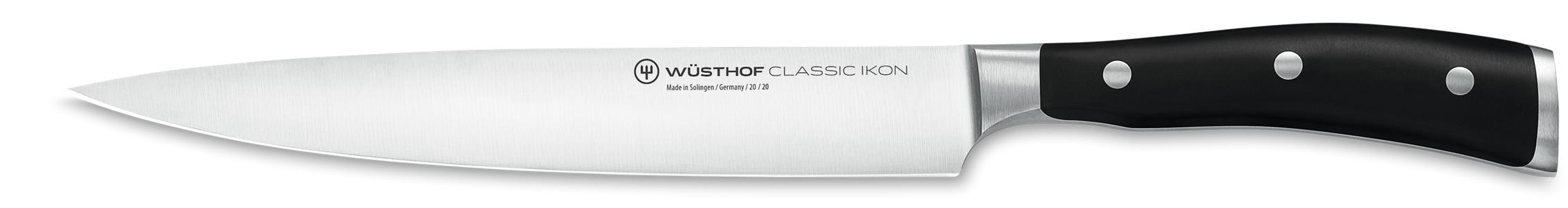 Classic Ikon Black Carving Knife 20cm
