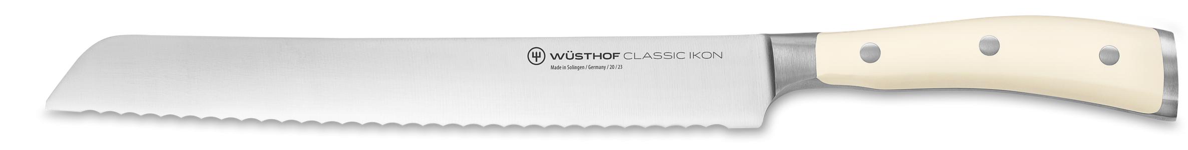 Classic Ikon Black Bread Knife 20cm
