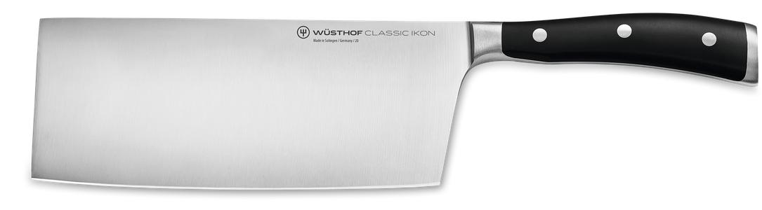 Classic Ikon Black Chinese Chef's Knife 18cm