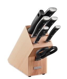 Classic Ikon Black Knife Block 8 Piece Set