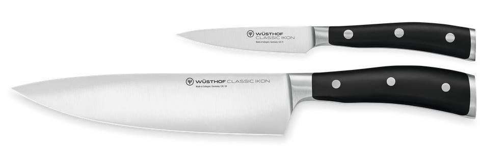 Classic Ikon Black Knife 2 Piece Set