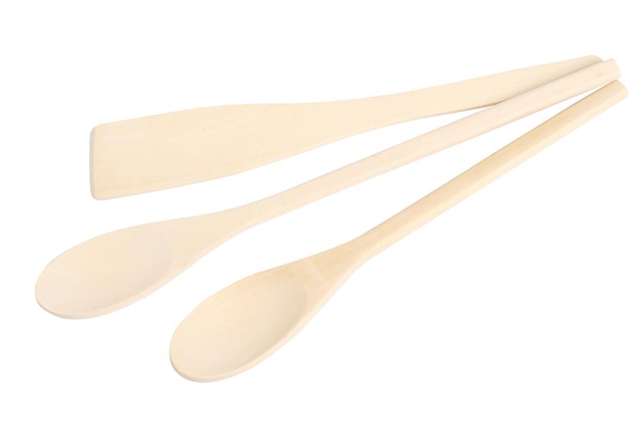 Wood Mixing Spoon Set of 3
