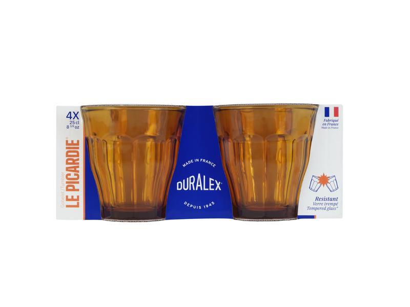 Picardie Tumbler Amber 250ml - Set 4