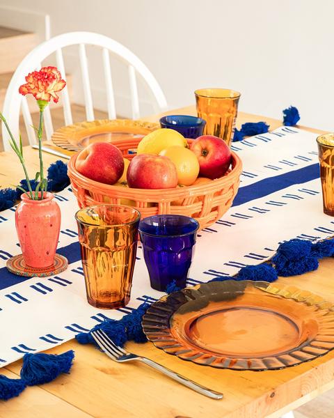 Picardie Hi Ball Tumbler Amber 360ml - Set 4