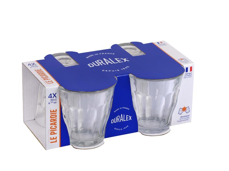 Picardie Tumbler Clear 200ml - Set 4