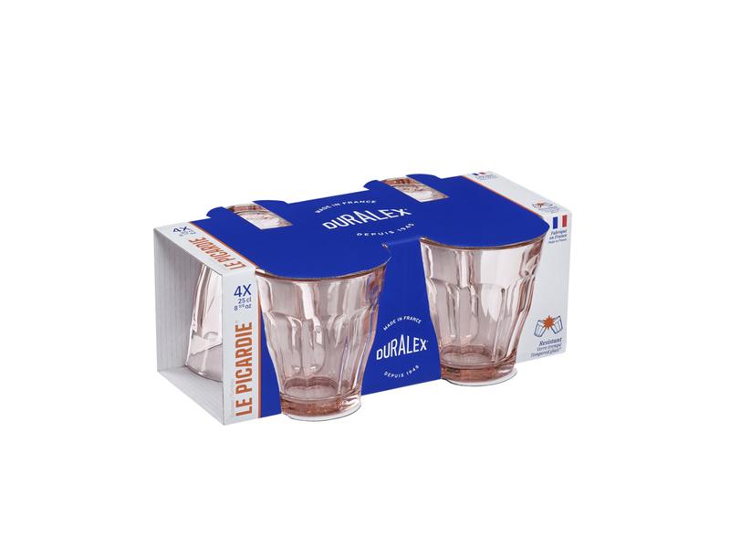 Picardie Tumbler Rose 250ml - Set 4