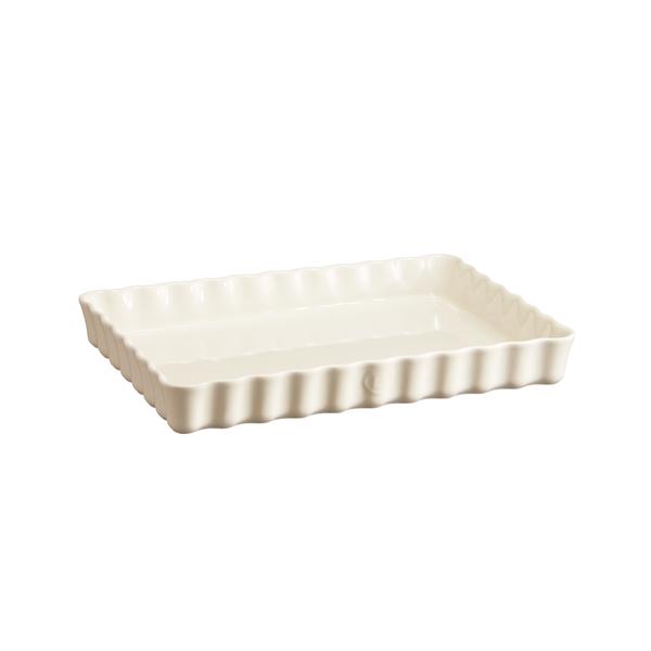 Deep Rectangular Tart Dish Clay
