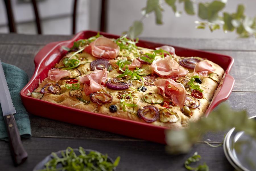 Focaccia Bread Baker Burgundy