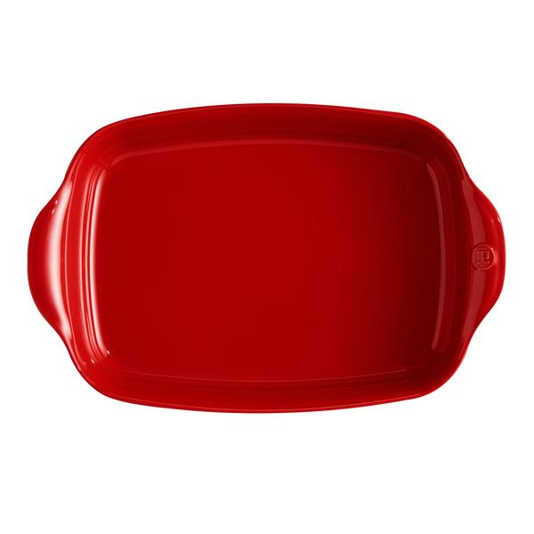 Emile Henry Large Rectangular Oven Dish Burgundy / 4L