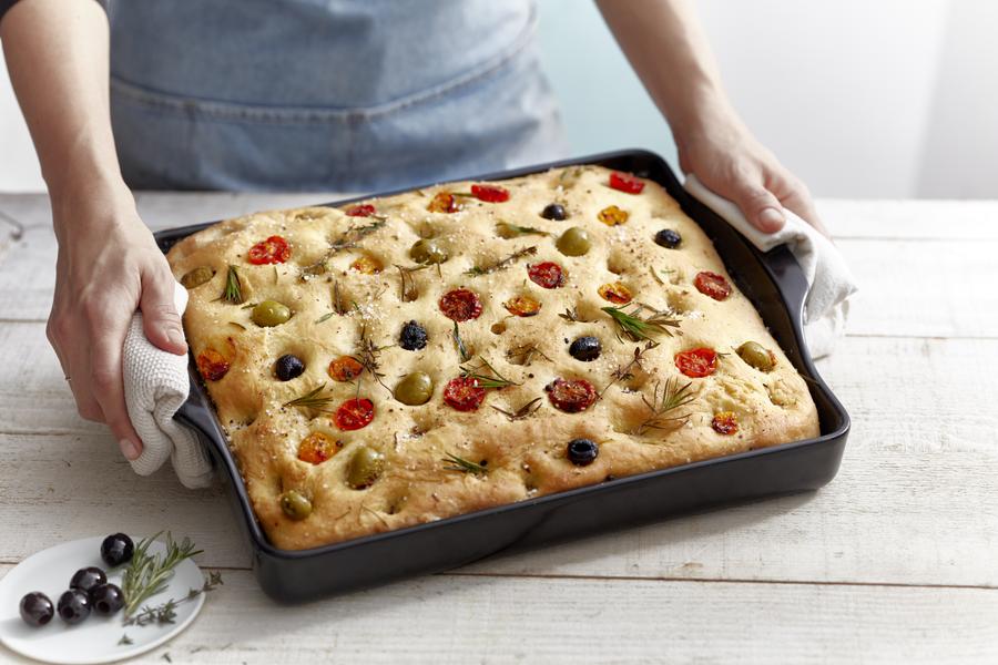 Focaccia Bread Baker Charcoal