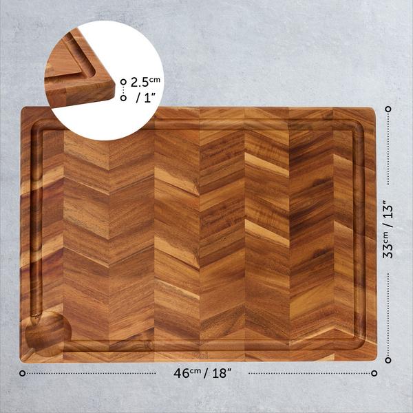 Chevron Cutting Board Large