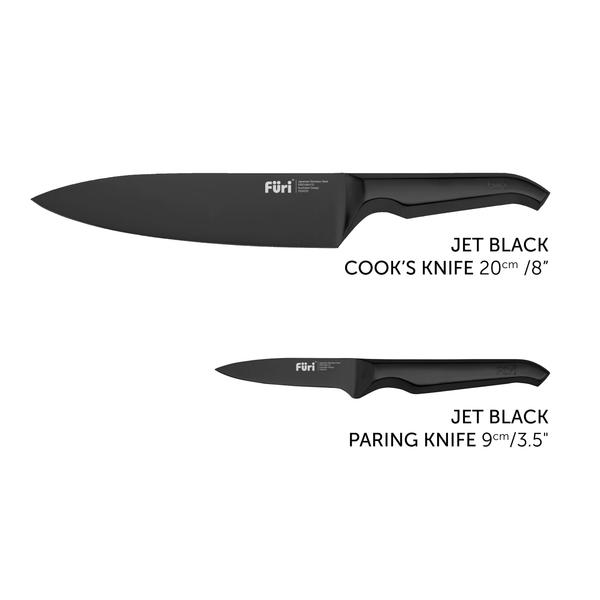 Jet Black Classic Knife Set 2 Piece