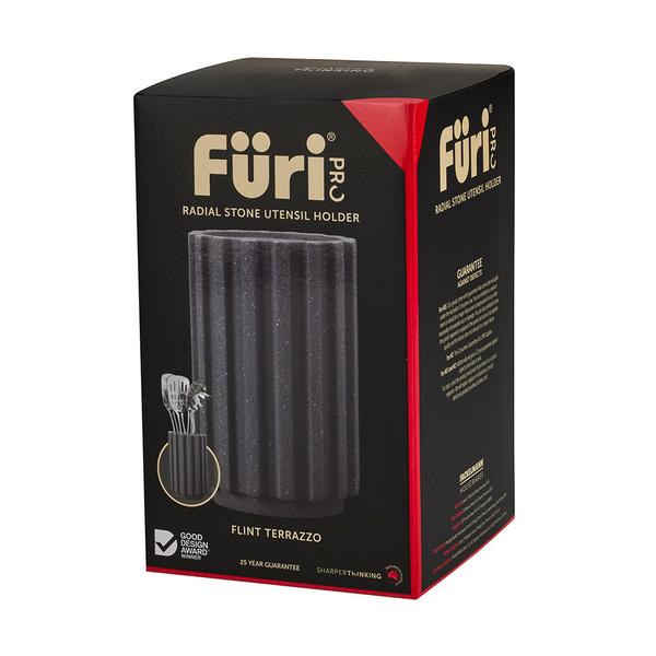 Pro Radial Stone Utensil Holder Flint Terrazzo