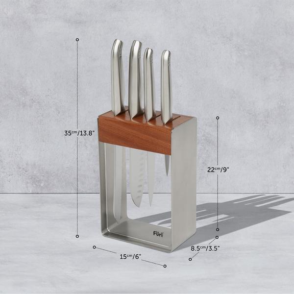 Pro Stainless Steel Knife Block Set 5 Piece