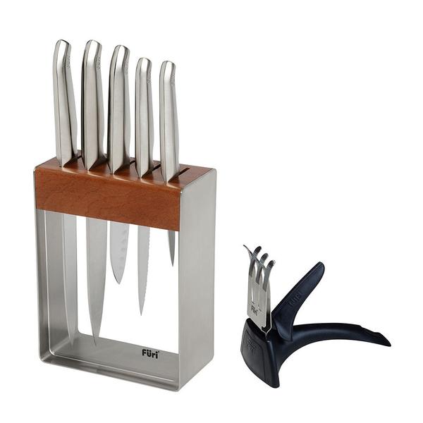 Pro Stainless Steel Knife Block Set 7 Piece
