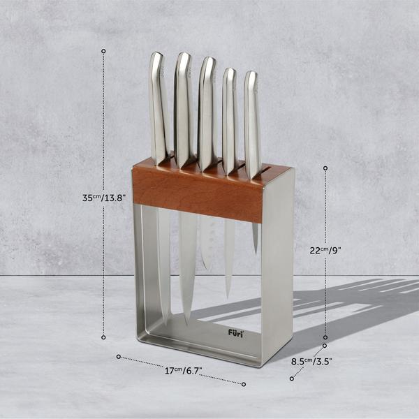Pro Stainless Steel Knife Block Set 7 Piece