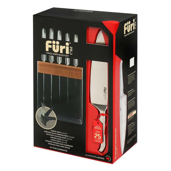 Pro Stainless Steel Knife Block Set 7 Piece