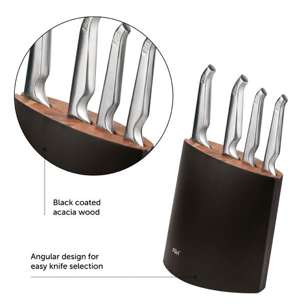 Pro Angular Knife Block Set 5 Piece