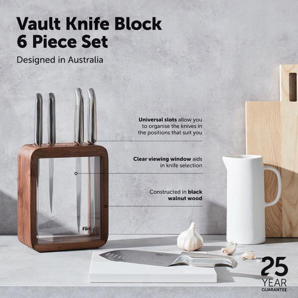 Pro Vault Knife Block Set 6 Piece