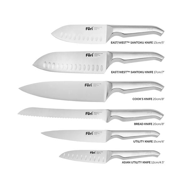 Stone Knife Block Set Snow Terrazzo 7 Piece