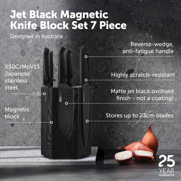 Pro Jet Black Magnetic Hexagonal Block Set 7 Piece