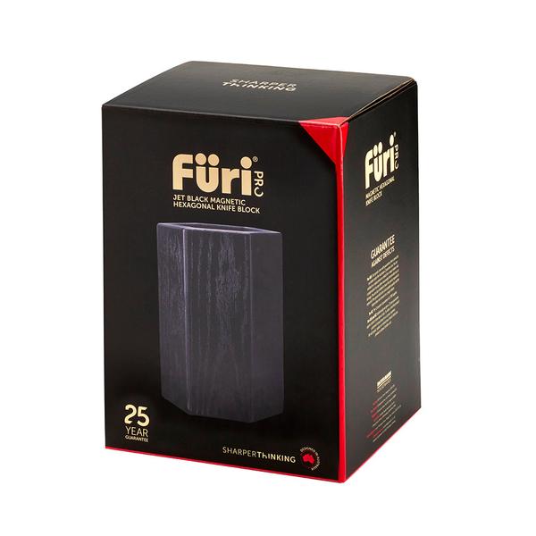 Pro Jet Black Magnetic Hexagonal Knife Block