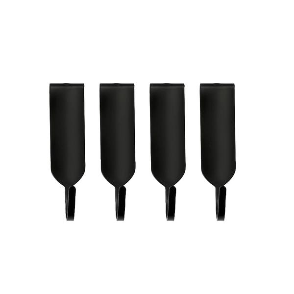 Pro Magnetic Wall Rack Hooks 4pc - Black