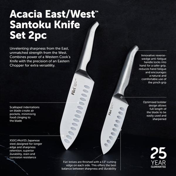 Pro East/West™ Santoku Set 2 Piece