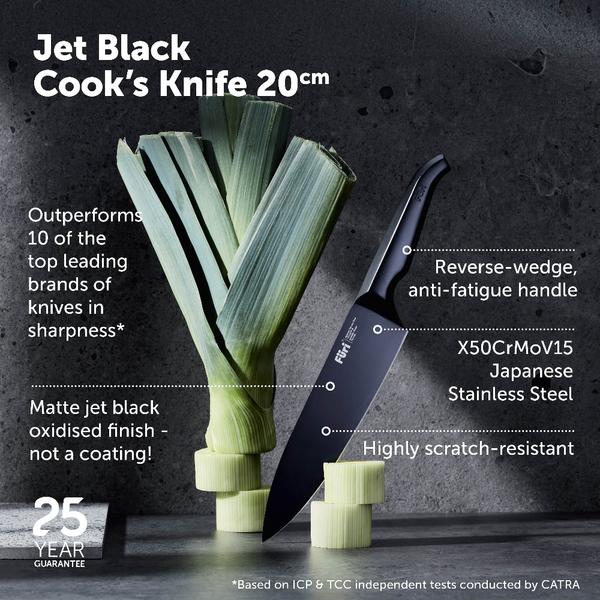 Pro Jet Black Cook's Knife 20cm