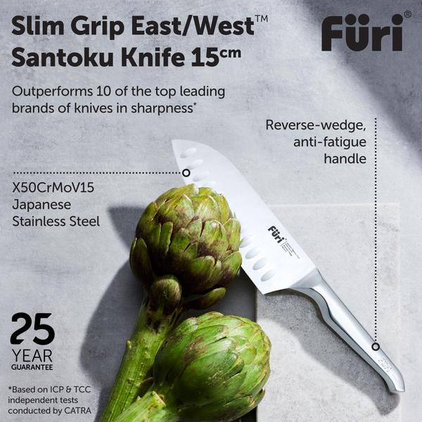 Small Grip East/West™ Santoku Knife 15cm