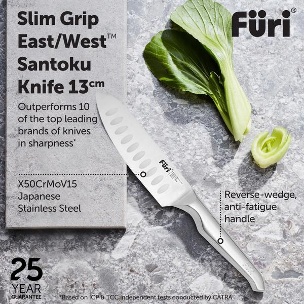 Small Grip East/West™ Santoku Knife 13cm