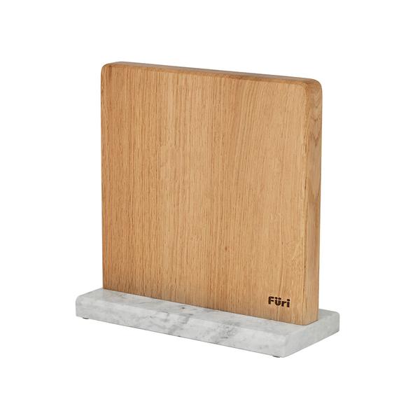 Magnetic Marble Base Block White & White oak