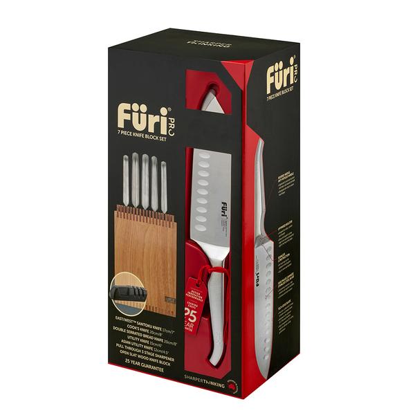 Rubber Slat Knife Block Set 7 Piece BF