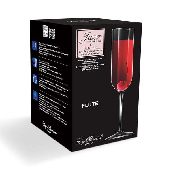 Jazz Champagne Flute 210ml 4 pack