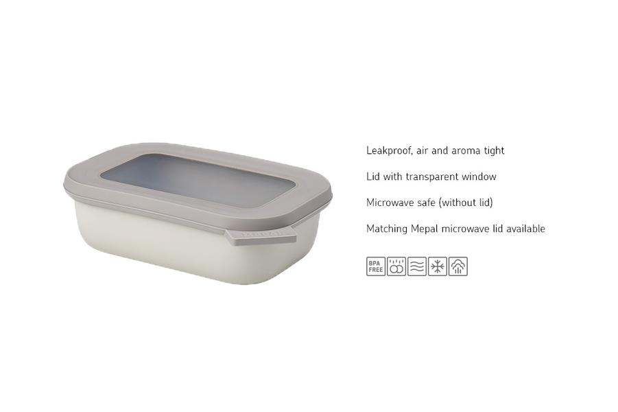 Cirqula Rectangular 500ml in Nordic White