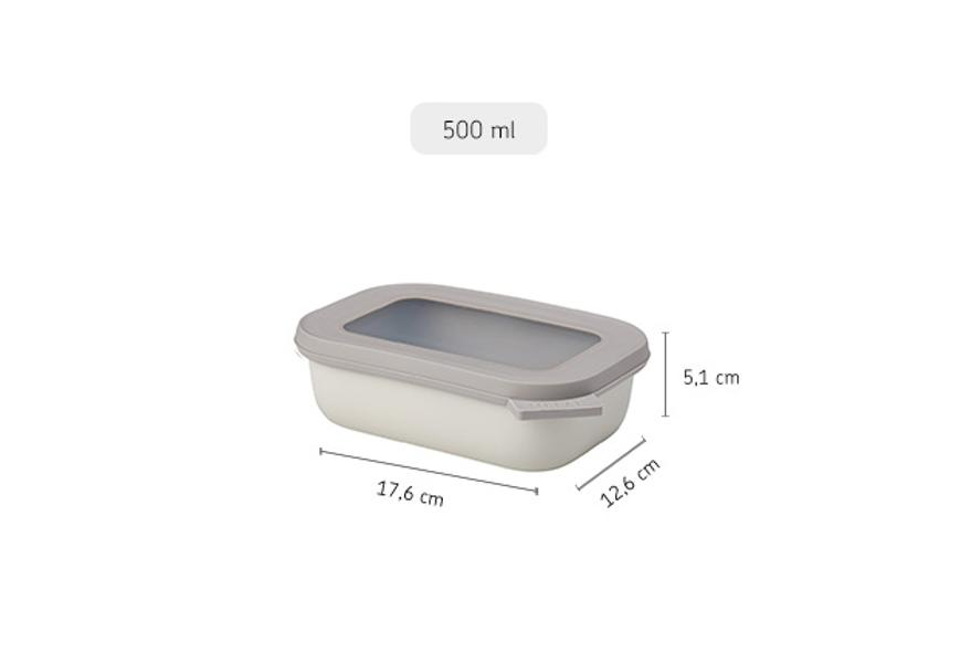 Cirqula Rectangular 500ml in Nordic White