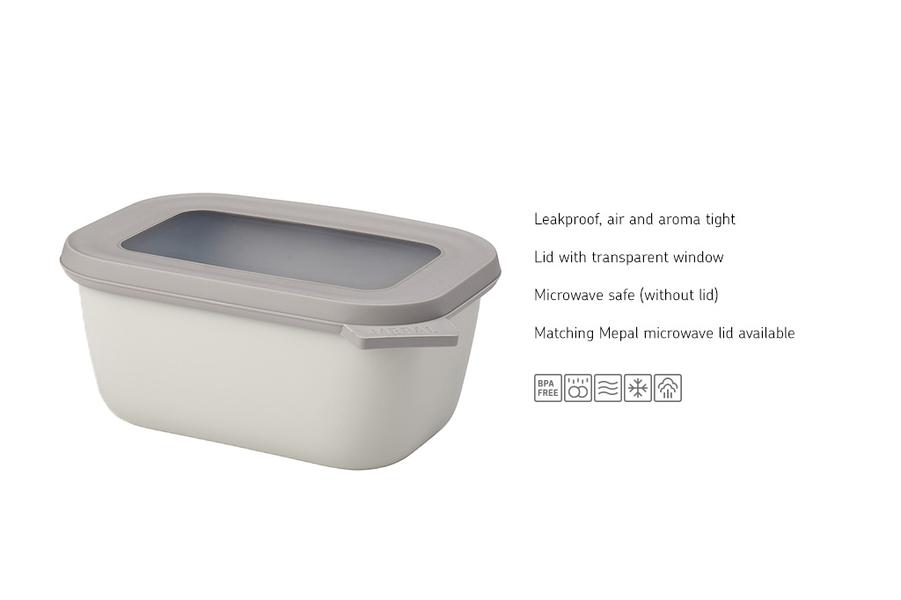Cirqula Rectangular 750ml in Nordic White